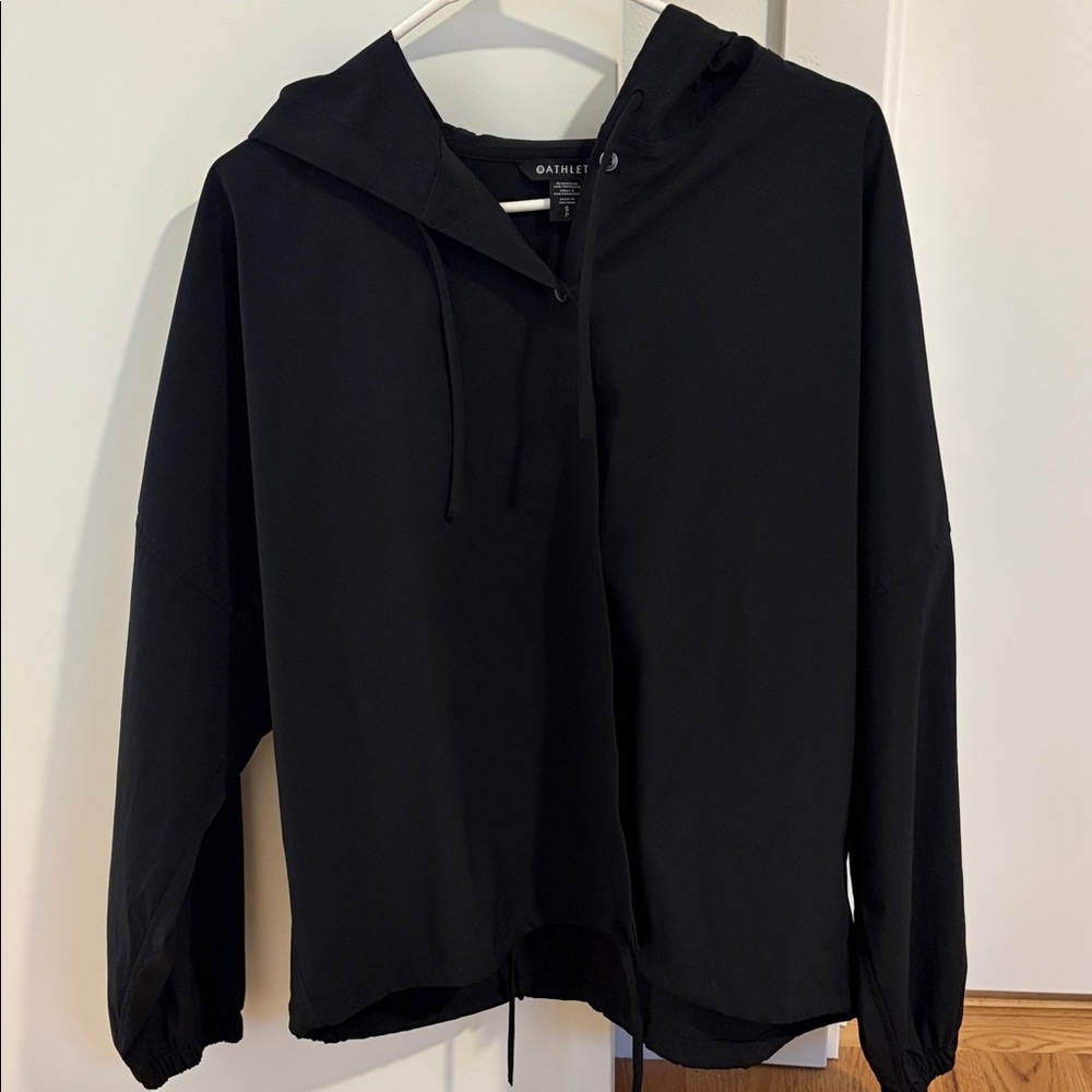 Athleta Black Hooded Jacket